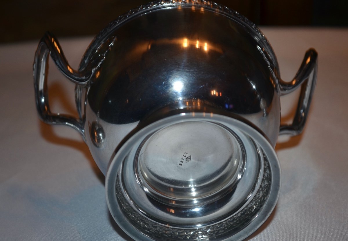 Jug And Sugar Bowl In Sterling Silver By Victor Boivin-photo-2