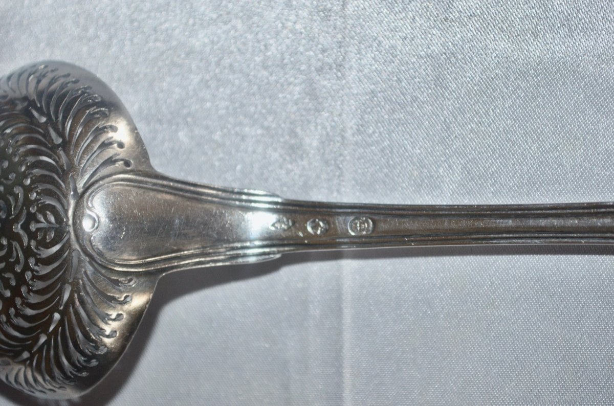 Spoon To Sprinkle In Sterling Silver Late 18th Century-photo-4