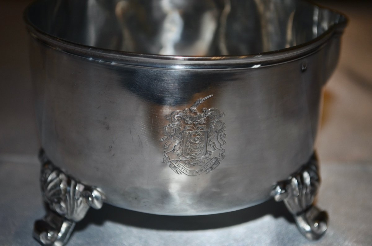 Saucepan In Sterling Silver 19th Century-photo-1