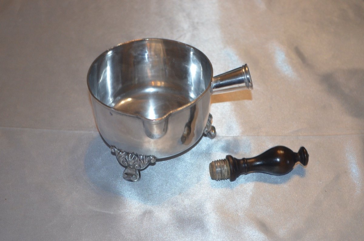 Saucepan In Sterling Silver 19th Century-photo-5