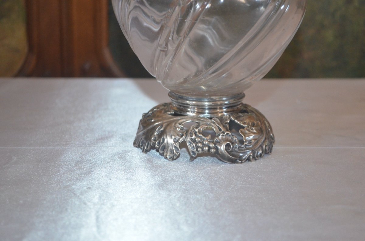 Ewer In Sterling Silver 19th Century-photo-2