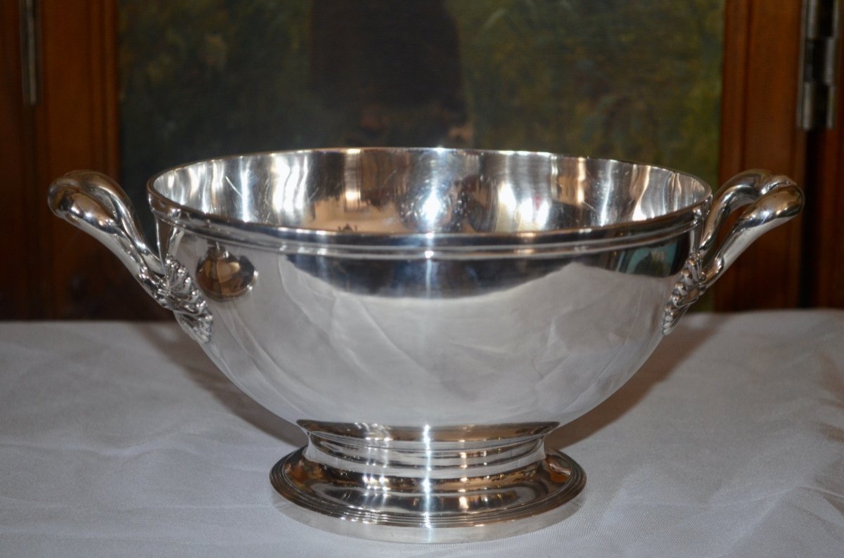 Empire Style Tureen In Sterling Silver-photo-1