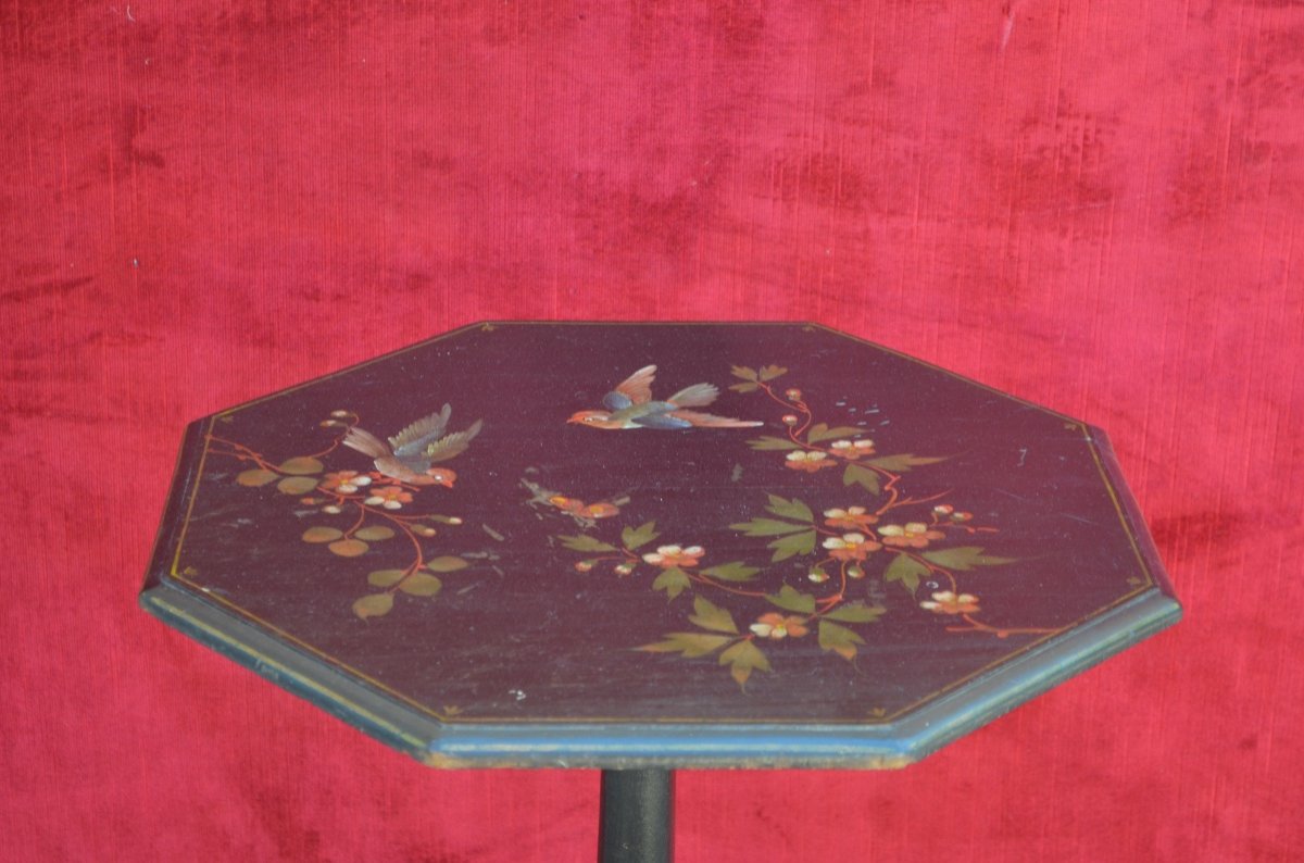 Napoleon III Painted Pedestal Table-photo-2