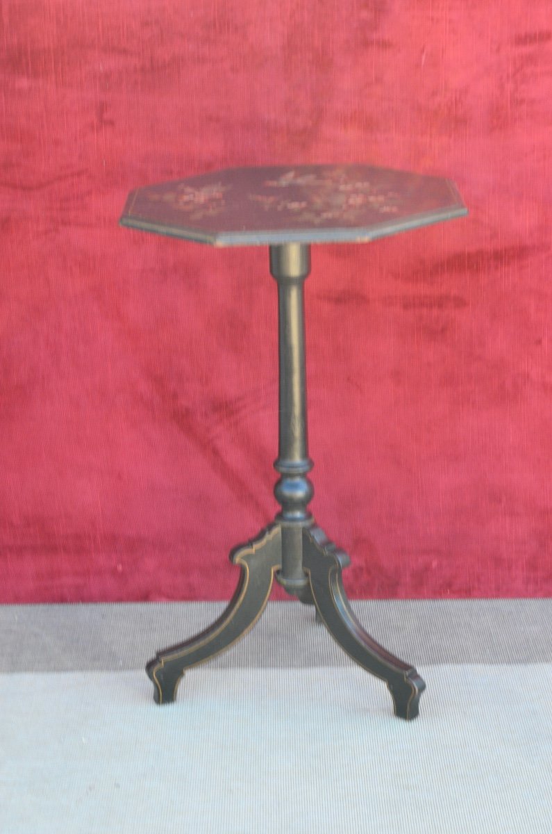 Napoleon III Painted Pedestal Table-photo-1