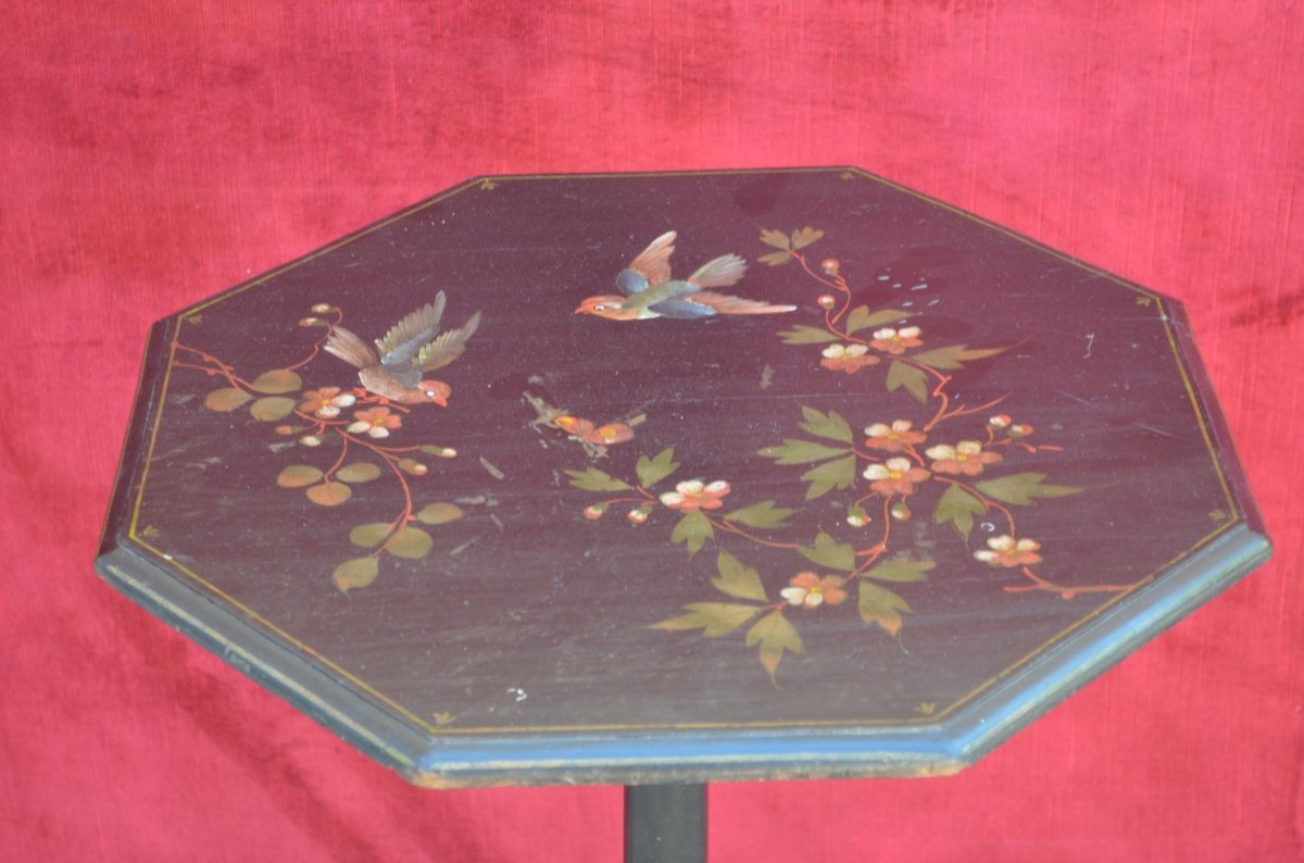 Napoleon III Painted Pedestal Table-photo-3