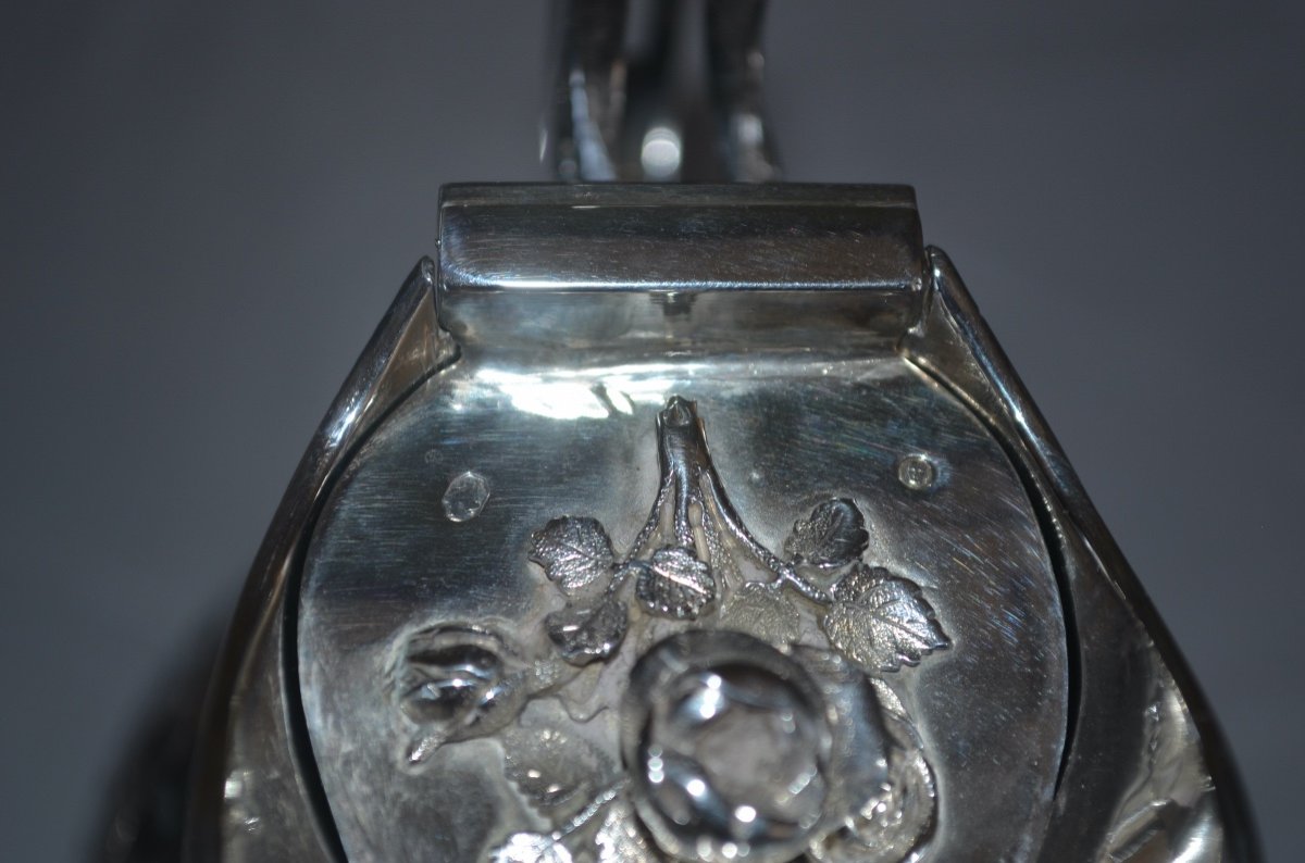 Ewer And Its Basin In Sterling Silver, Paris, Late 18th Century-photo-7