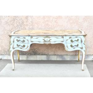 Large Louis XV Style Desk, 19th Century