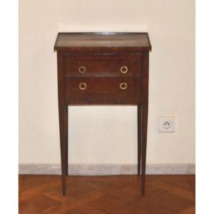 Louis XVI Marquetry Bedside Table