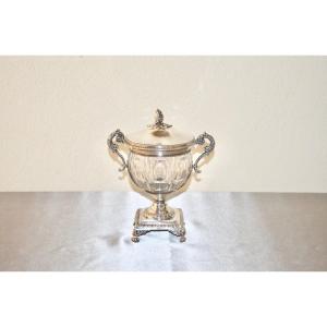 19th Century Solid Silver Candy Dish 