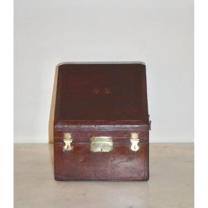 Mid 19th Century Leather Cutlery Box