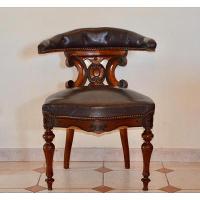 Mid XIXth Century Mahogany Office Armchair