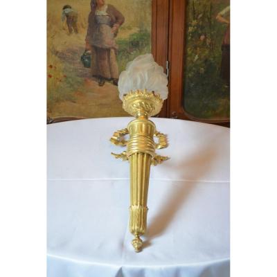 Napoleon III Gilt Bronze Wall Lamp