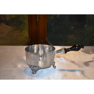 Saucepan In Sterling Silver 19th Century