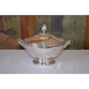 Empire Style Tureen In Sterling Silver