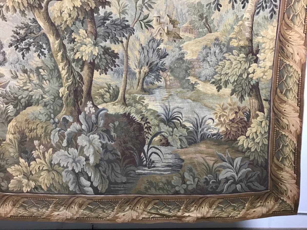 Verdure Aubusson Tapestry In Very Good Condition 225x175-photo-3