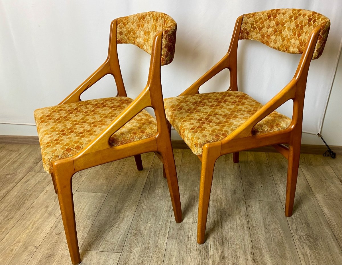 Pair Of 1960s Kai Kristiansen Chairs -photo-4