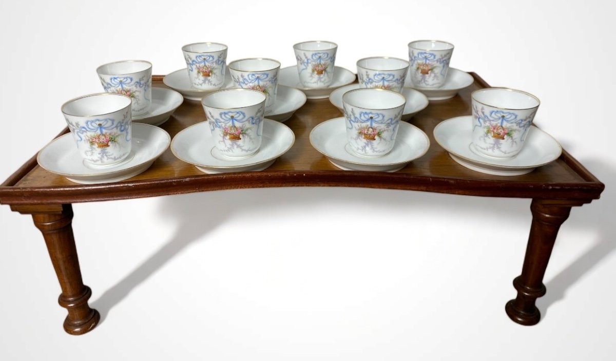 Jean Pouyat Limoges Louis XVI Porcelain Coffee Service -photo-2