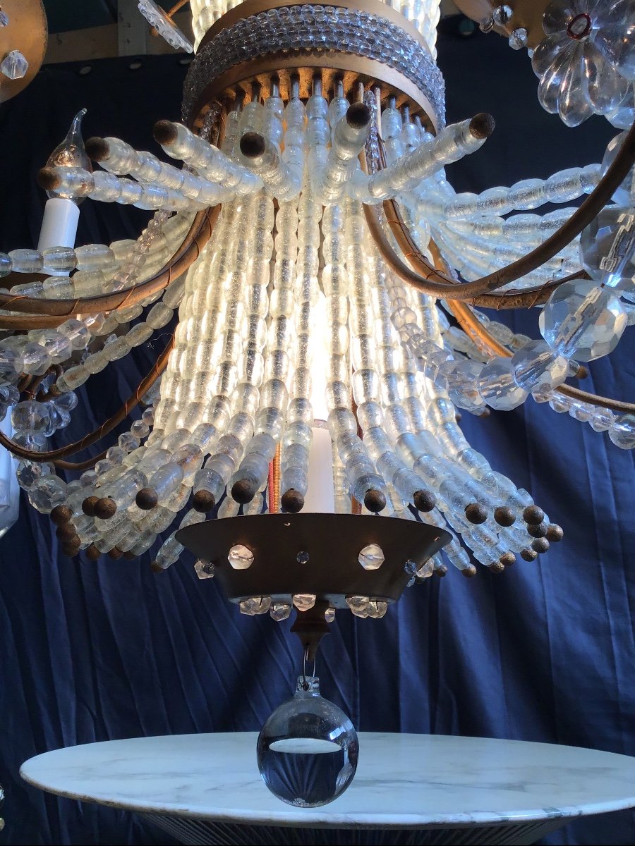 Chandelier By Robert Caillat, Early 1950s Maison Caillat -photo-2