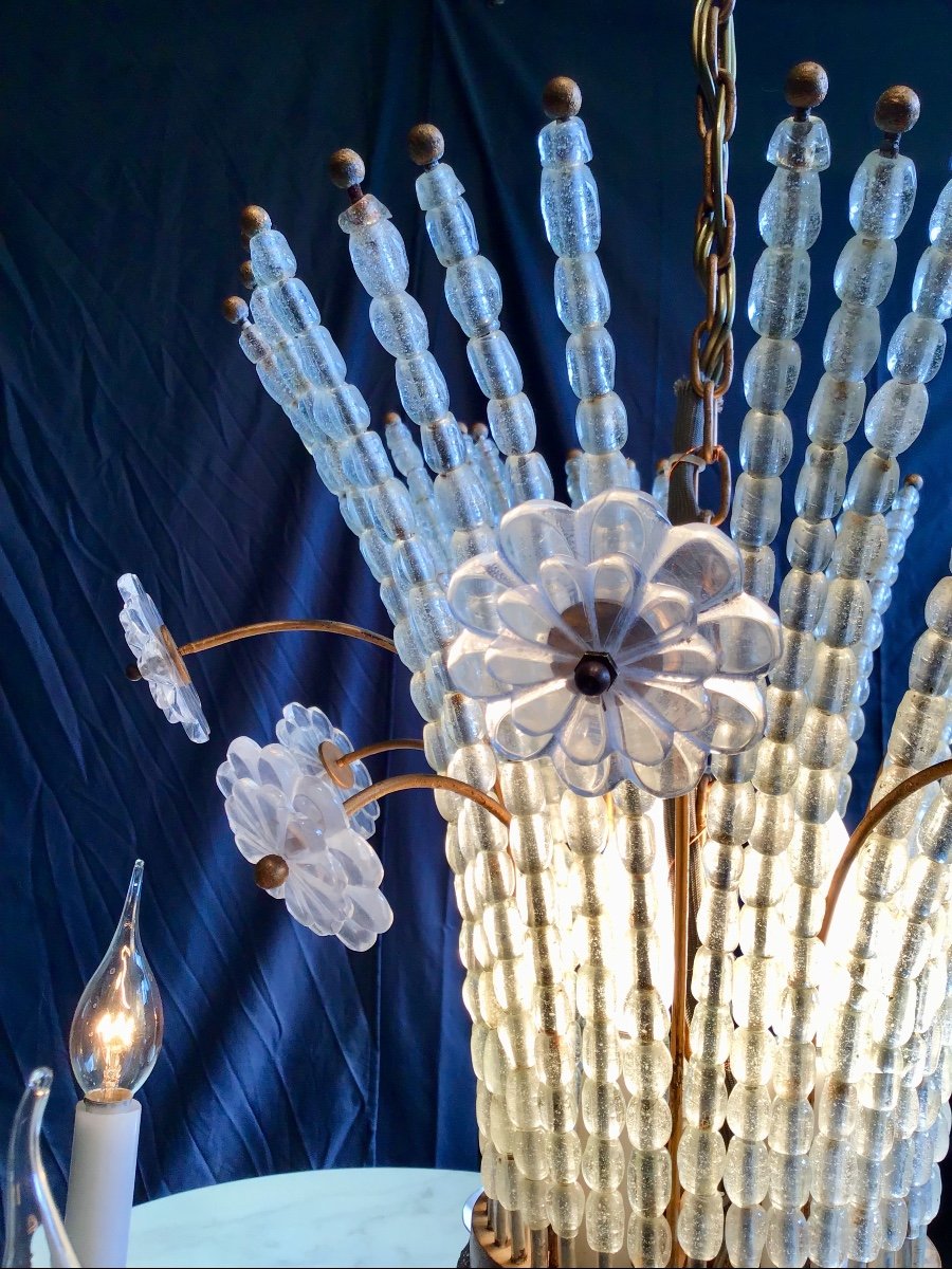 Chandelier By Robert Caillat, Early 1950s Maison Caillat -photo-3