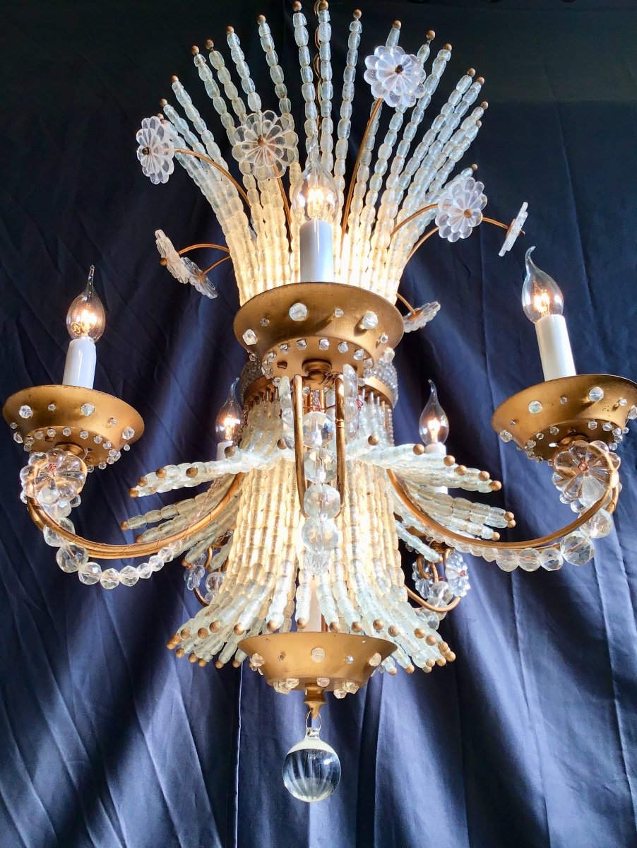 Robert Caillat Chandelier Maison Caillat Early 1950’-photo-8