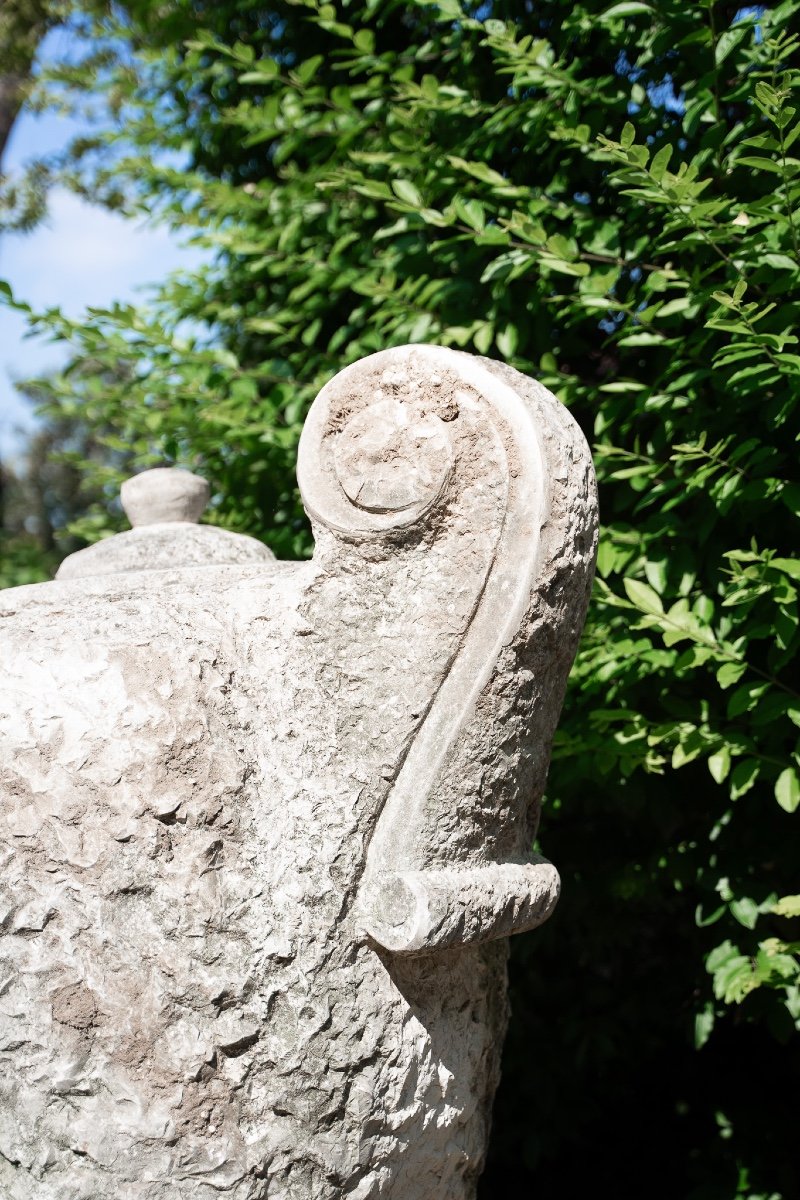 Ancient Sculpture In White Istrian Marble In The Shape Of A Teapot-photo-4