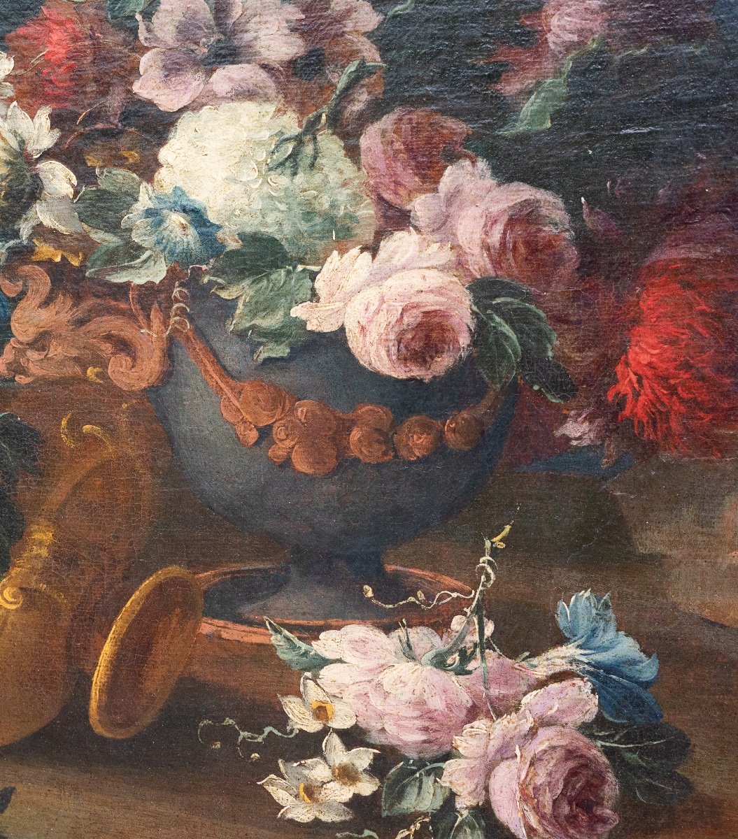 Pair Of Still Lifes, School Of Gasparo Lopez, Naples  -photo-2