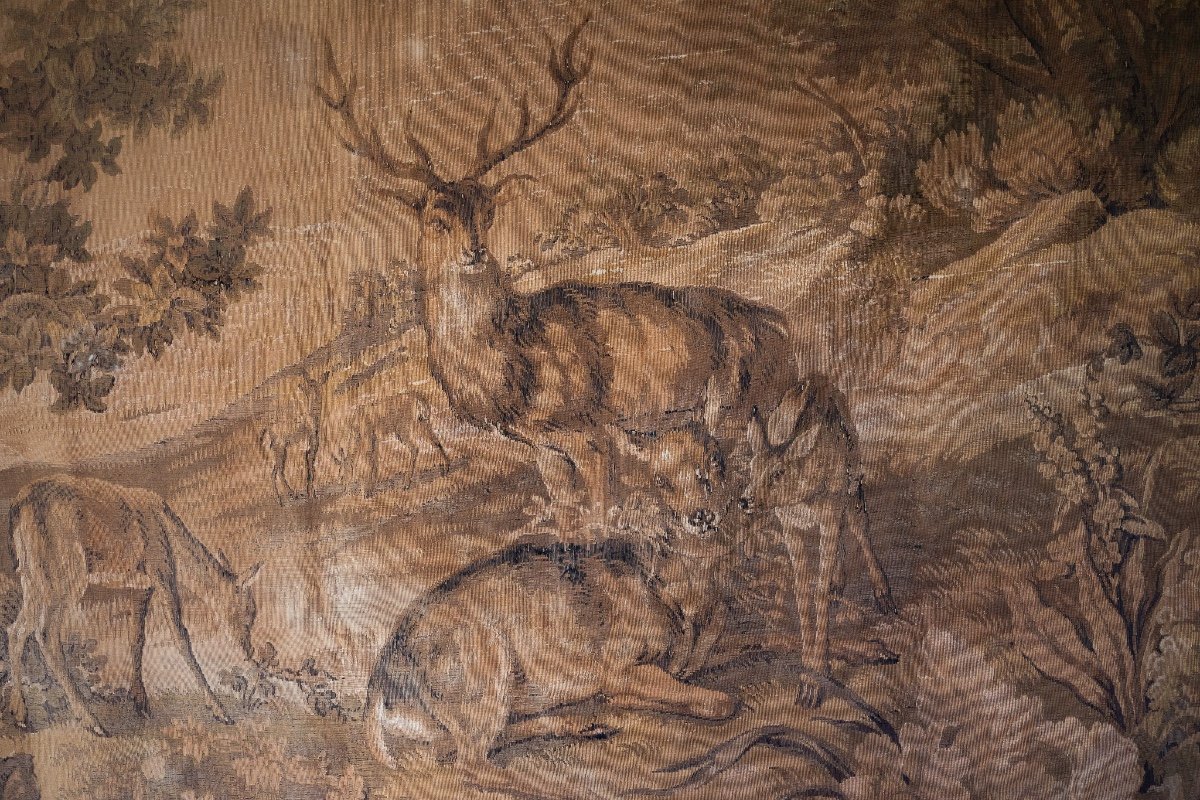 Tapestry With Deer In The Park  -photo-4