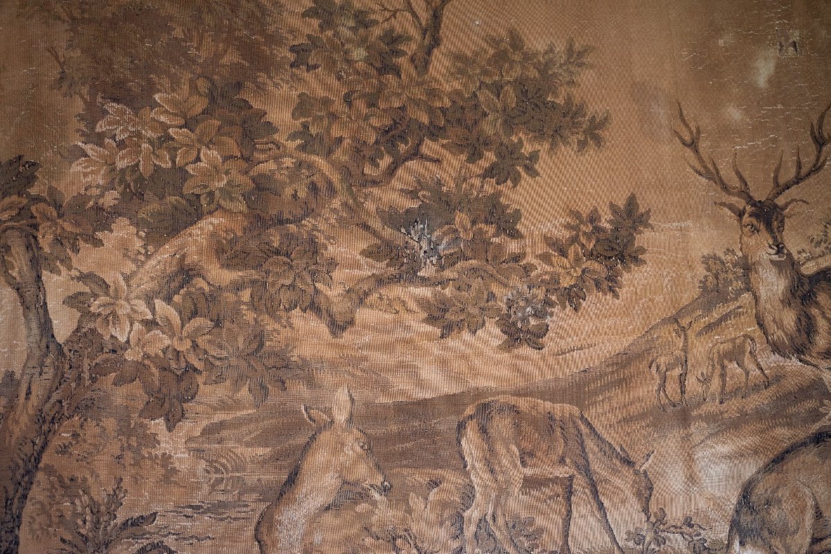 Tapestry With Deer In The Park  -photo-2