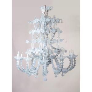 Murano Glass Chandelier With 12 Lights, 1950s