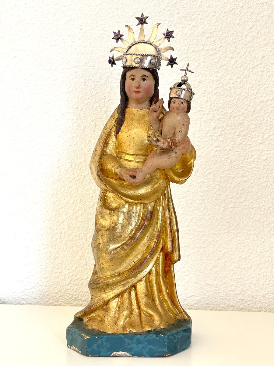 Virgin And Child Terracotta Languedoc 18th-photo-2