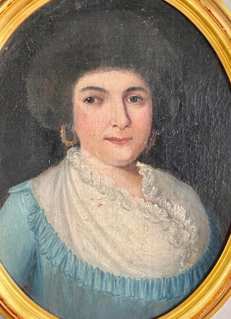 French School Early 19th Quality Lady Portrait-photo-2