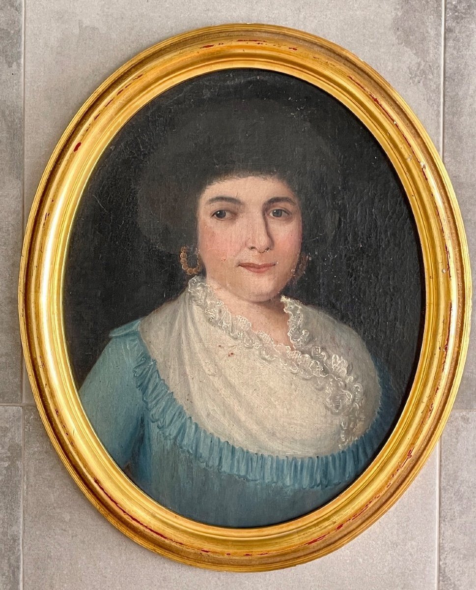 French School Early 19th Quality Lady Portrait-photo-3