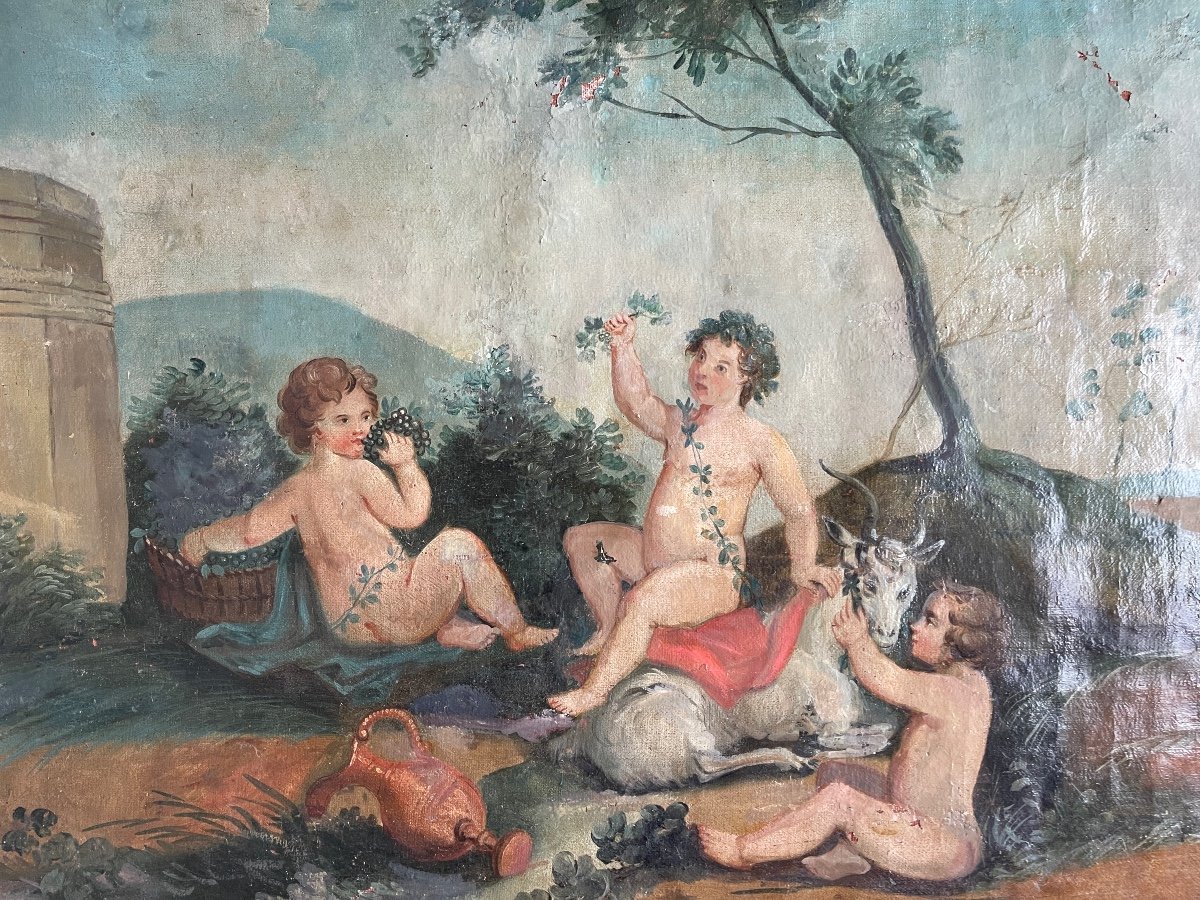 French School, 18th Century, Bacchanal At Putti-photo-4