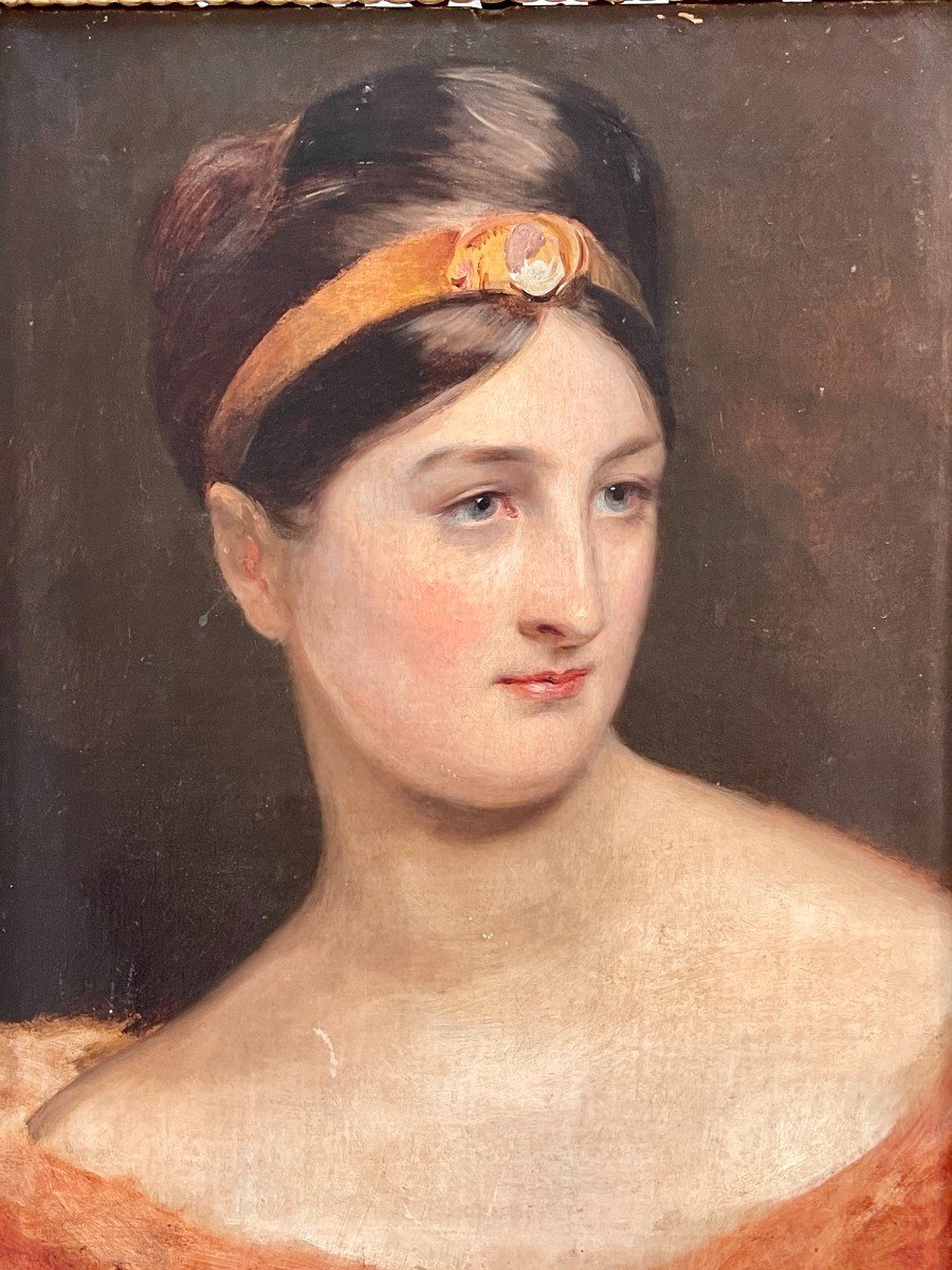 Jeune dame  par Amélie Munier-Romilly 1788-1875-photo-3