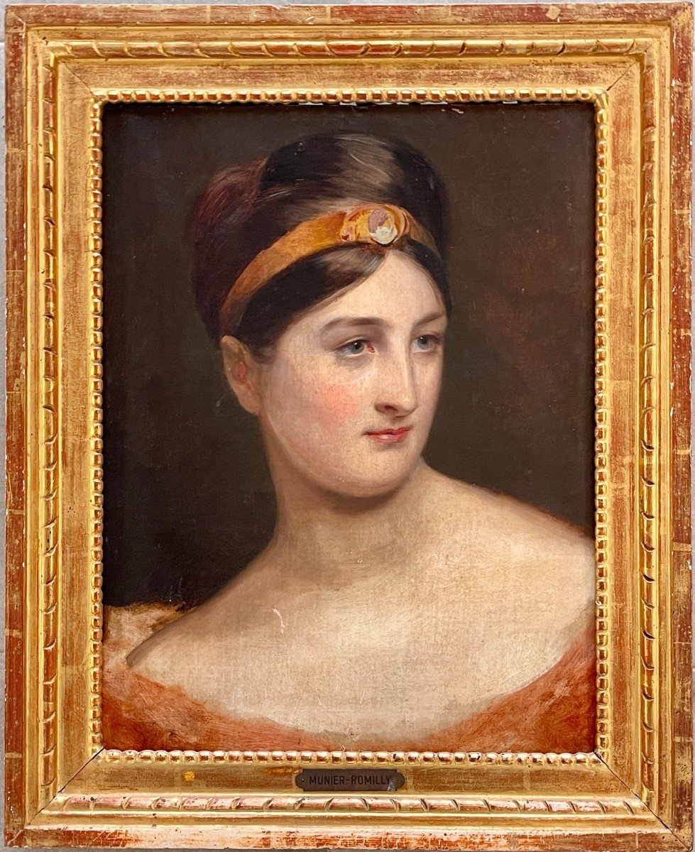 Jeune dame  par Amélie Munier-Romilly 1788-1875