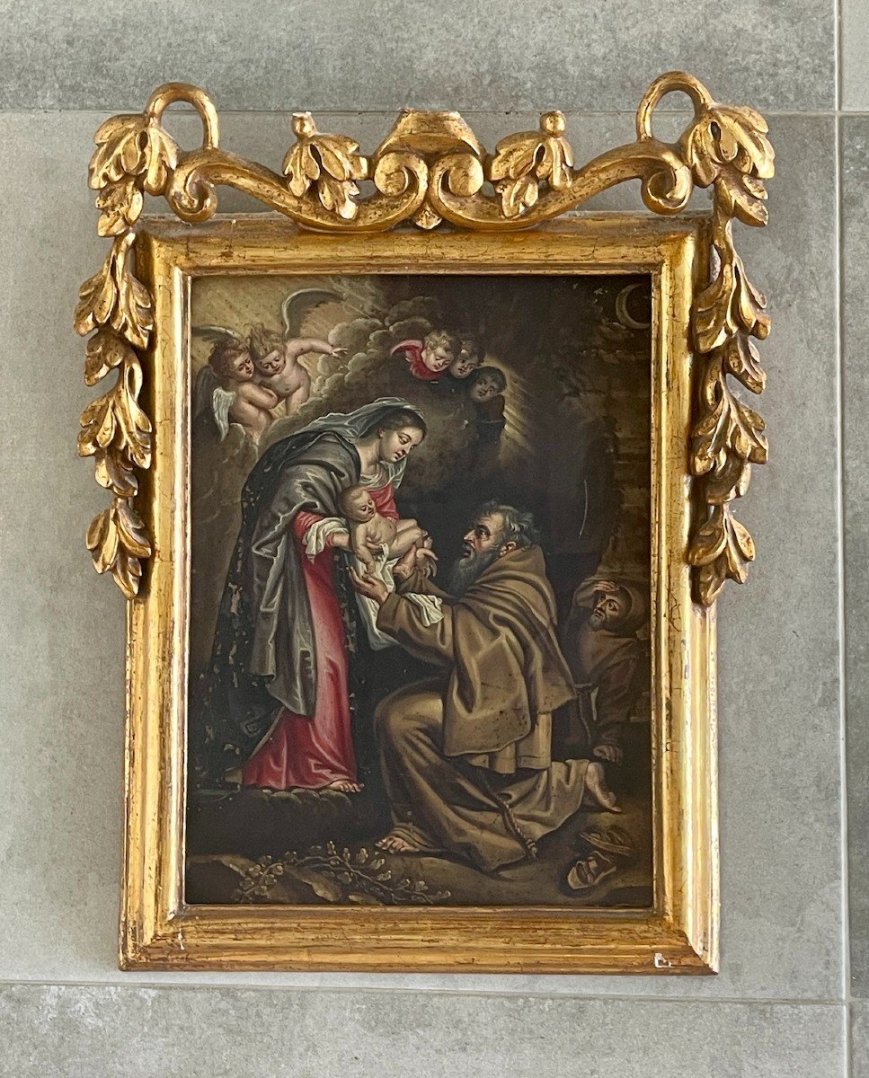 Saint Francis Receiving The Child Jesus From The Hands Of The Virgin