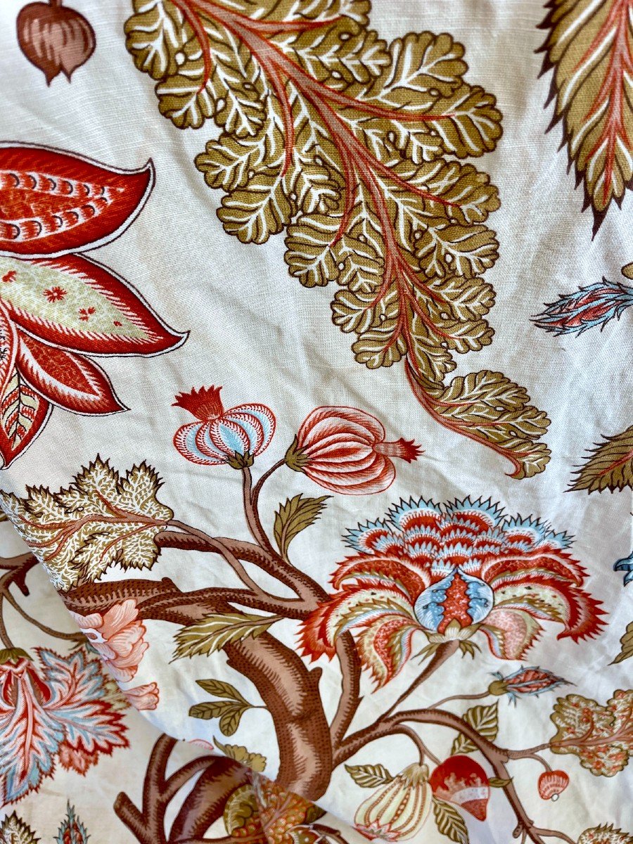 2nd Pair Of Curtains - Linen Curtains - Tree Of Life And Indian Decor-photo-4