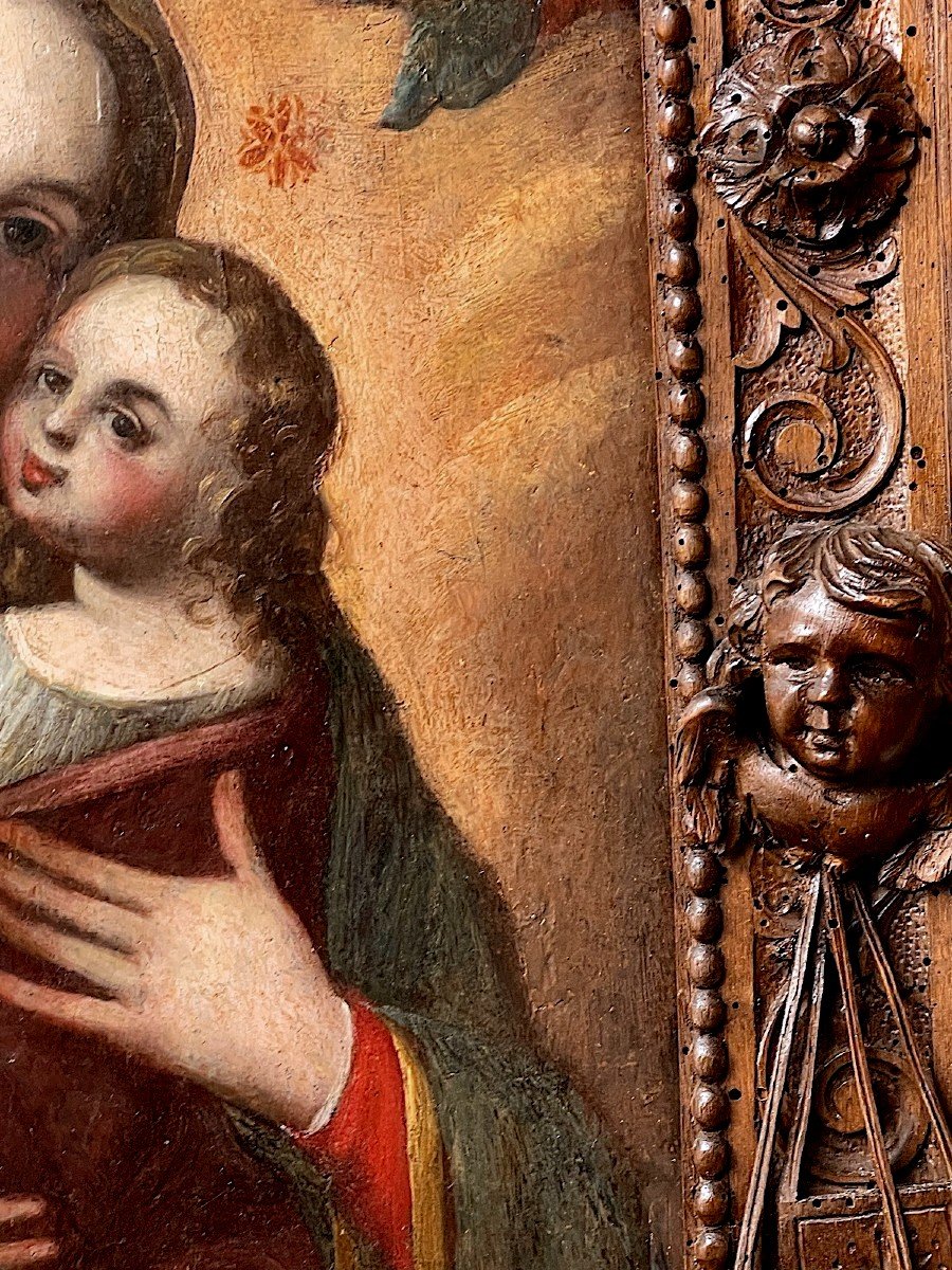 Vierge à l'Enfant - Tempera Sur Bois - Venise 16e Siècle - Sansovino-photo-1