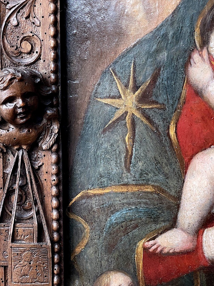 Vierge à l'Enfant - Tempera Sur Bois - Venise 16e Siècle - Sansovino-photo-2