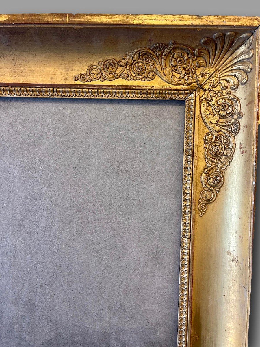 Important 1st Empire Frame In Gilded Wood – Elegance And Authenticity-photo-4