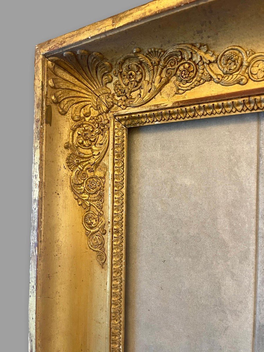 Important 1st Empire Frame In Gilded Wood – Elegance And Authenticity-photo-1