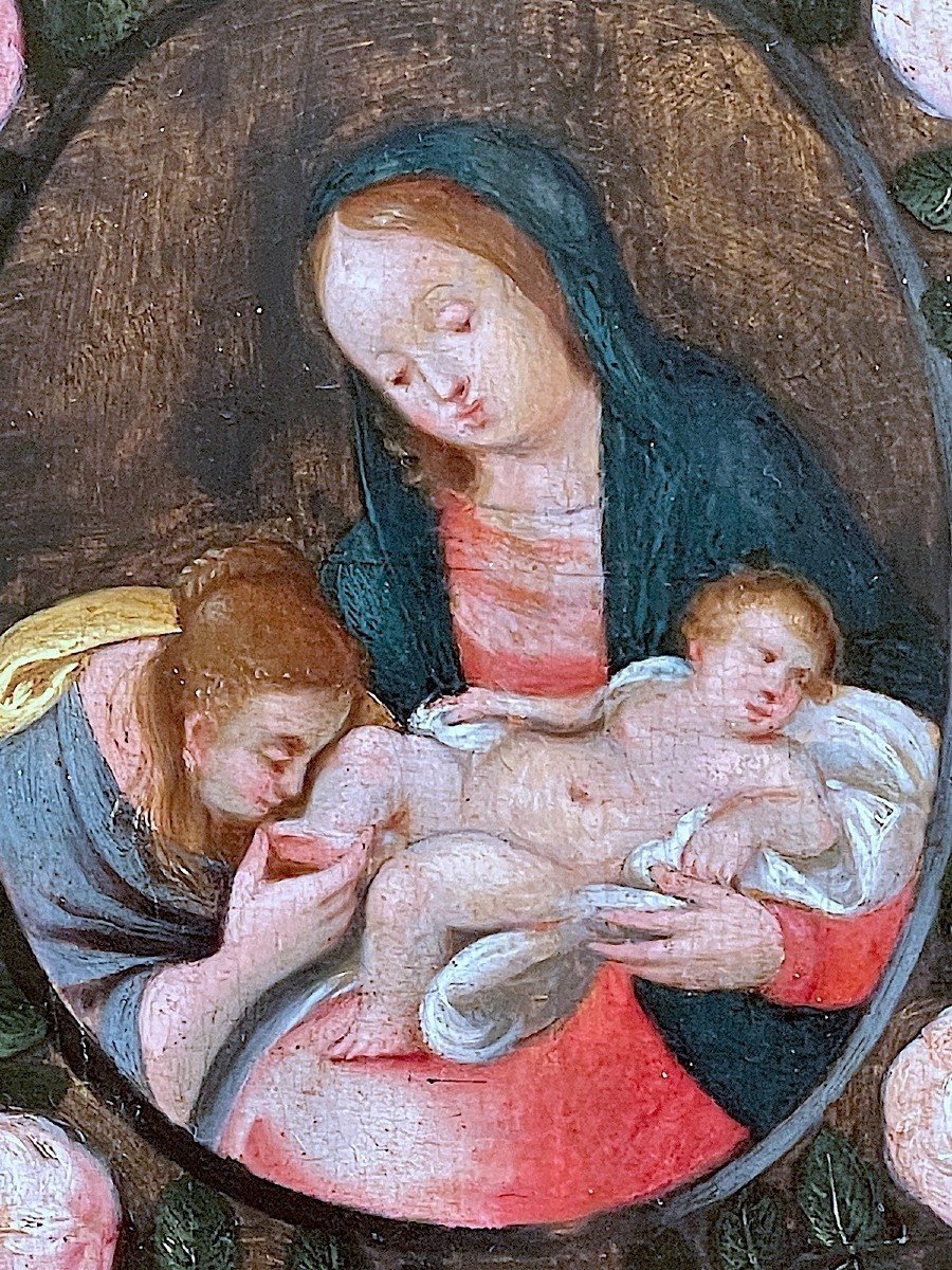 Vierge à l'Enfant - Ecole Flamande Début 17ème-photo-2