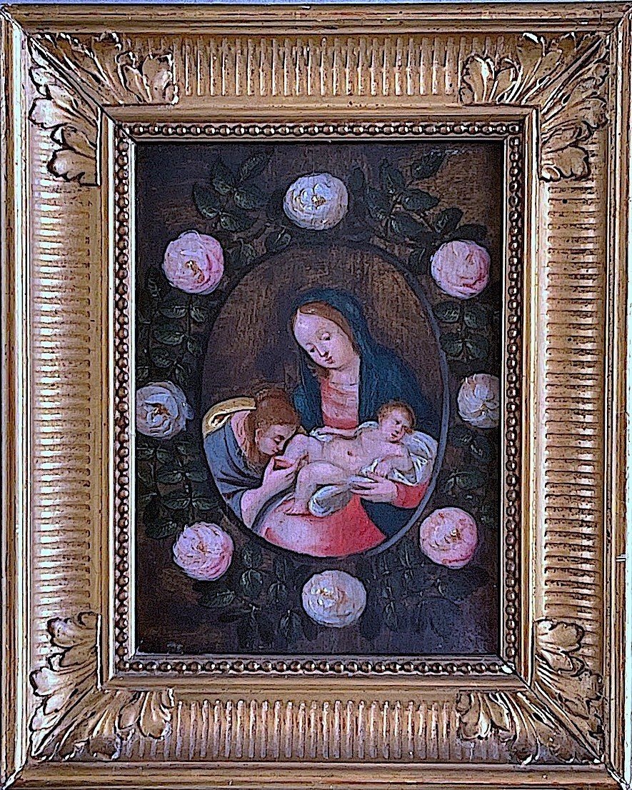 Vierge à l'Enfant - Ecole Flamande Début 17ème-photo-1