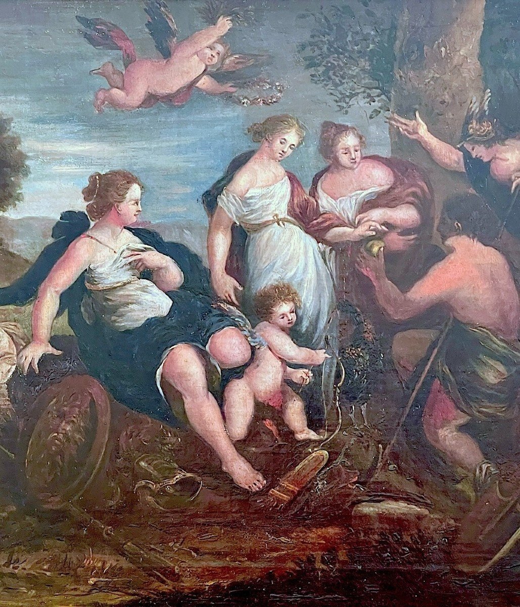 The Judgement Of Paris – 17th Century French School-photo-2