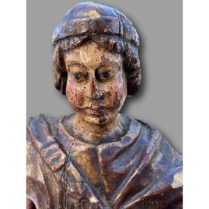 Rare 16th Statue Of Saint Vincent