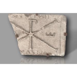 Fragment Of Chrism In Stone 8th Century