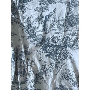 Printed Cotton Bed Canopy Curtain, Louis XVI Style