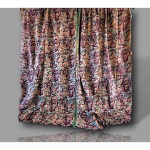  Curtains - Castle Curtains, Second Empire, Exotic Birds, 1st Pair