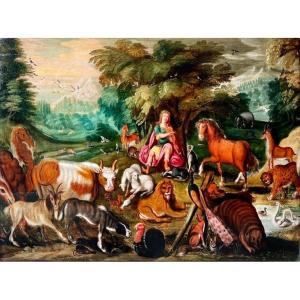 Orpheus And The Animals - Flemish School From The 17th Century - Bouttats