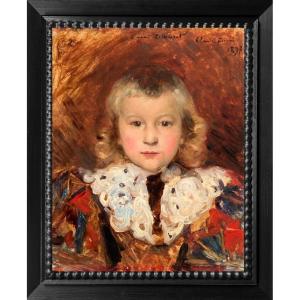 Portrait Of A French Boy From The 19th Century - 1897 Friendship Gift